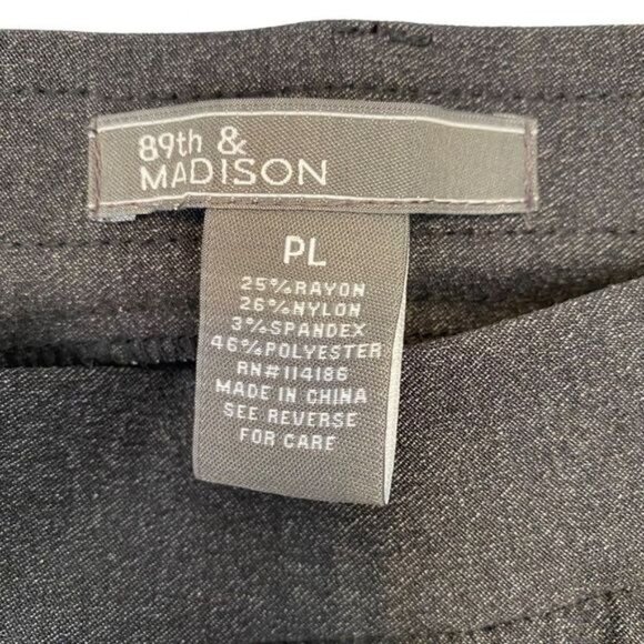 89th & Madison Women's Petite Large Gray Comfort Waist Dress Pants NWT - Picture 3 of 10